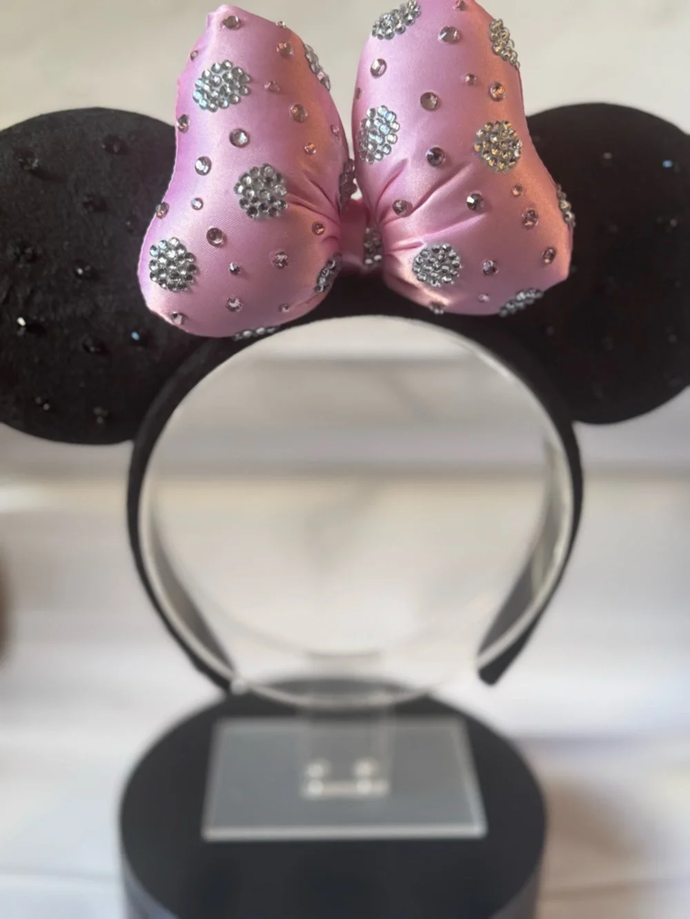 Pink Rhinestone Mouse Ears - Picture 5 of 5